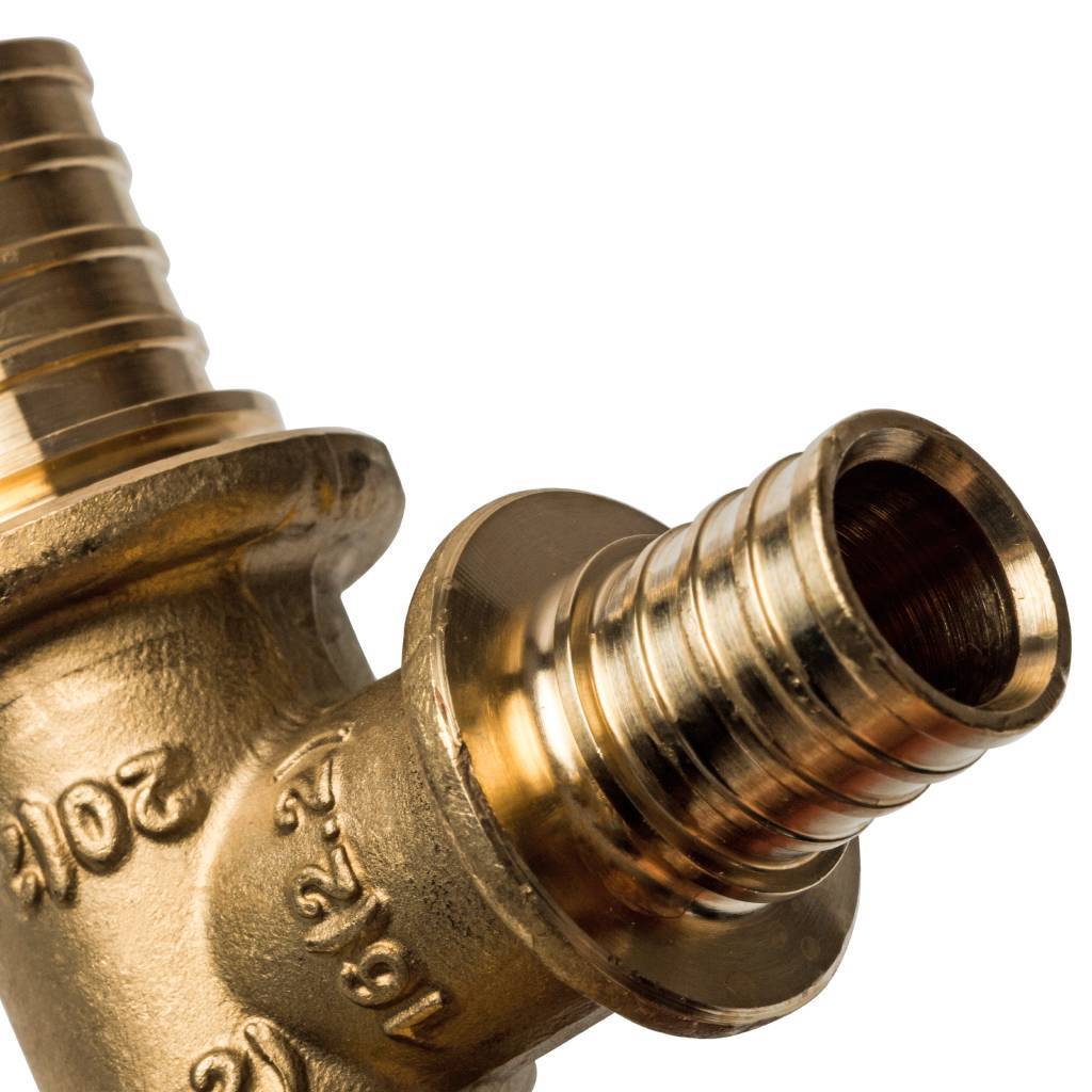 Тройник переходной STOUT 20x16x16 для труб из сшитого полиэтилена аксиальный, SFA-0014-201616