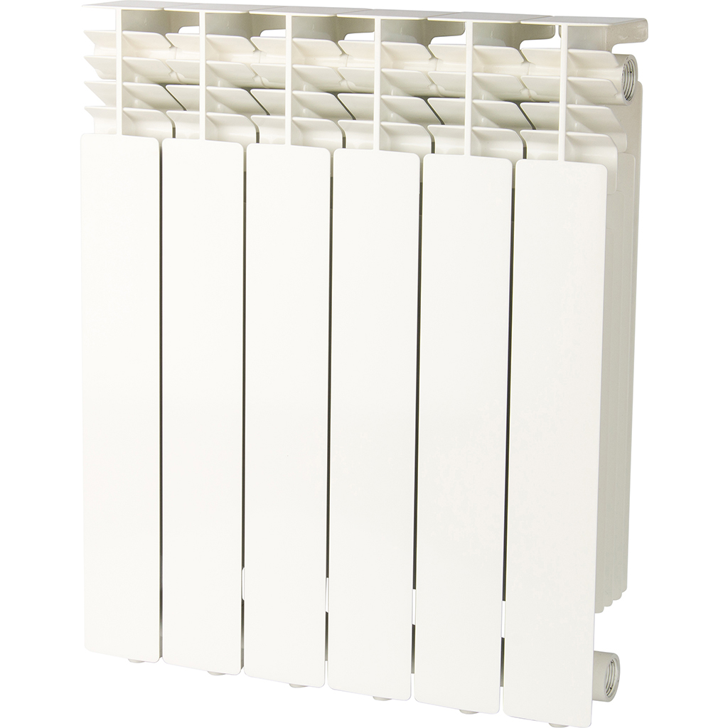 Радиатор алюминиевый Global GL- 500 13 секций боковое подключение (белый RAL 9010), 17727