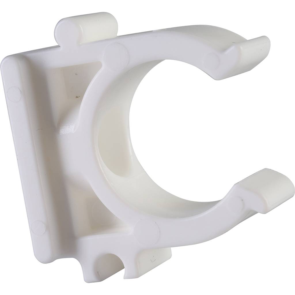 Крепление Политэк d=25 для полипропиленовых труб под сварку (цвет белый), 9000000025