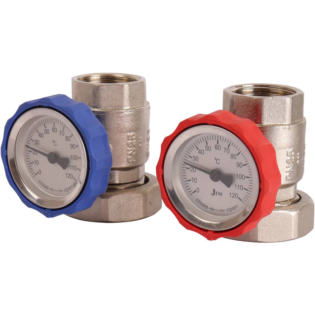 Насосная группа ROMMER RDG-0002 с термостатическим смесительным клапаном (35-60С) 1 без насоса, RDG-0002-002503