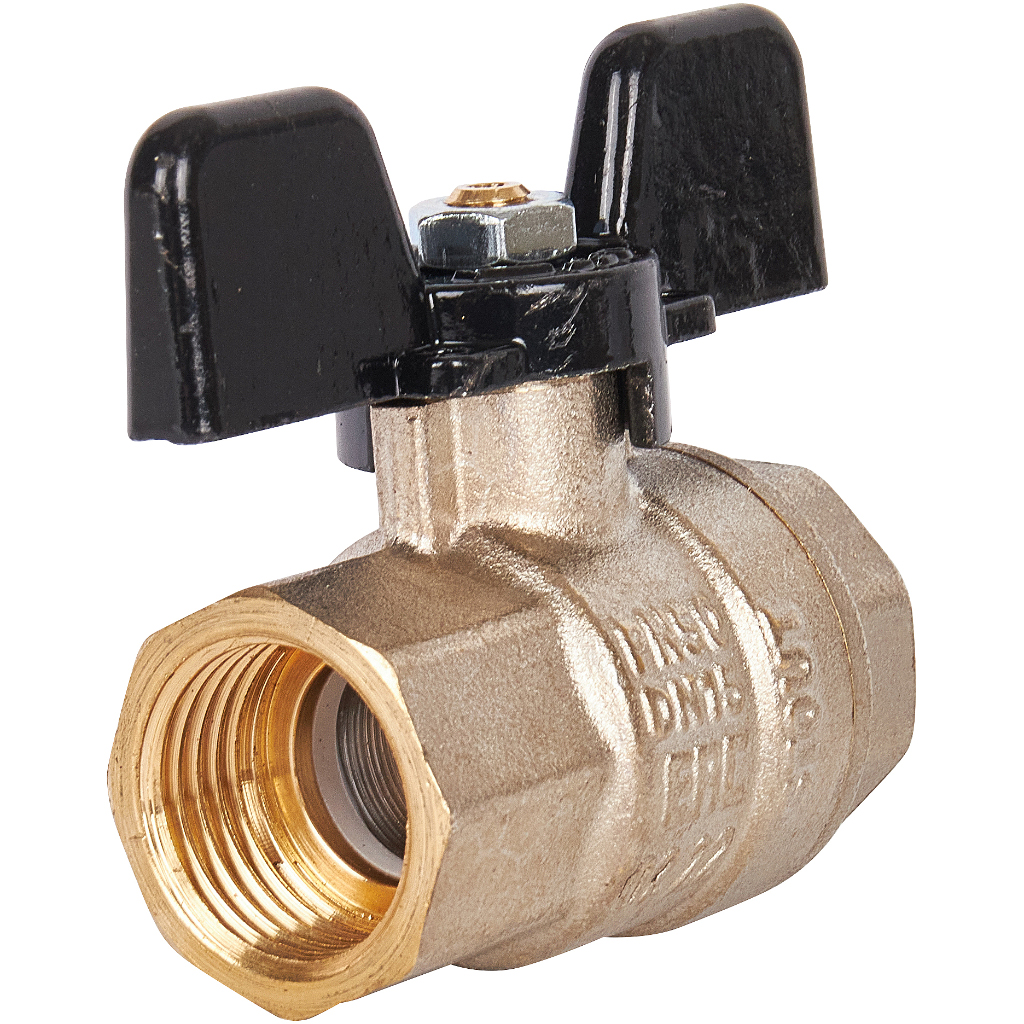 Кран шаровой STOUT полнопроходной, ВР/ВР, ручка бабочка 1/2, SVB-0002-000015