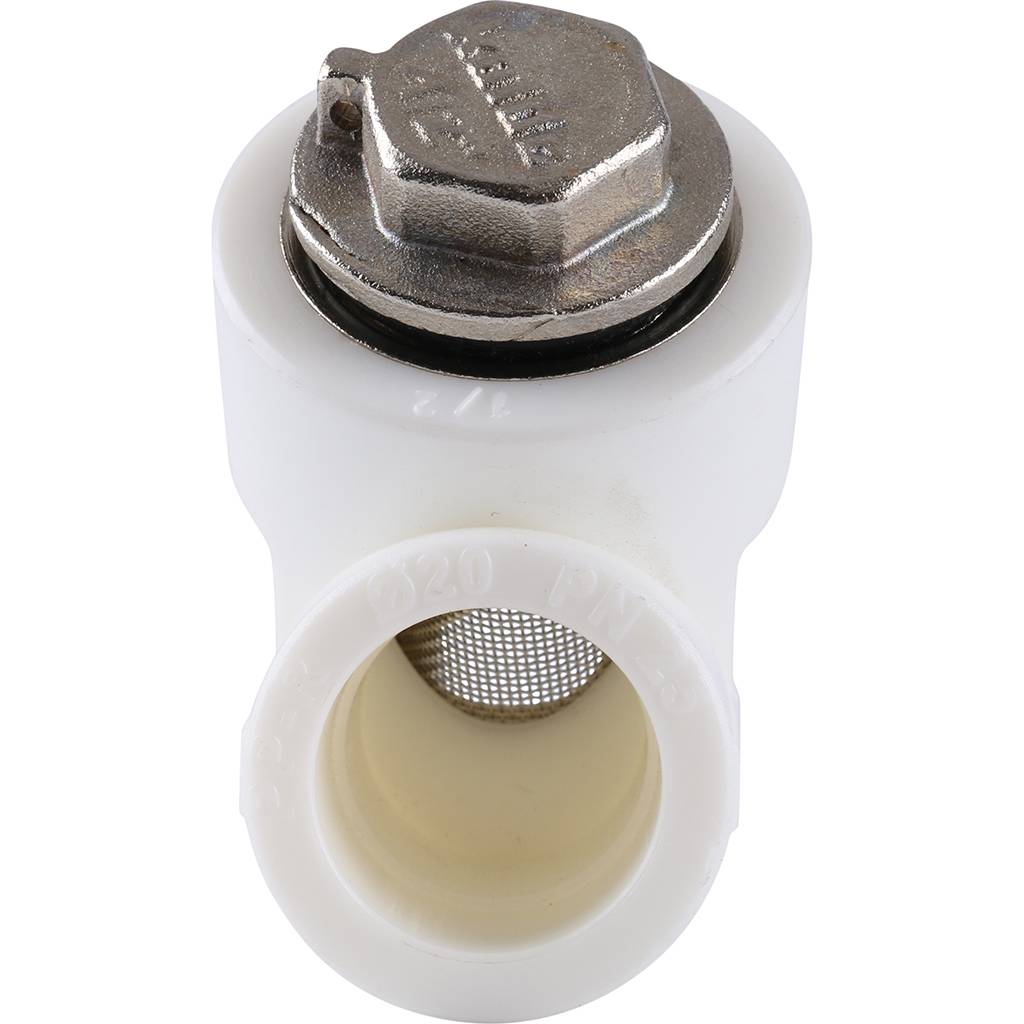 Герметичный фильтр Kalde 20 (ВН-НР) (соединение муфта-муфта) для полипропиленовых труб под сварку (цвет белый), 3222-fls-200000