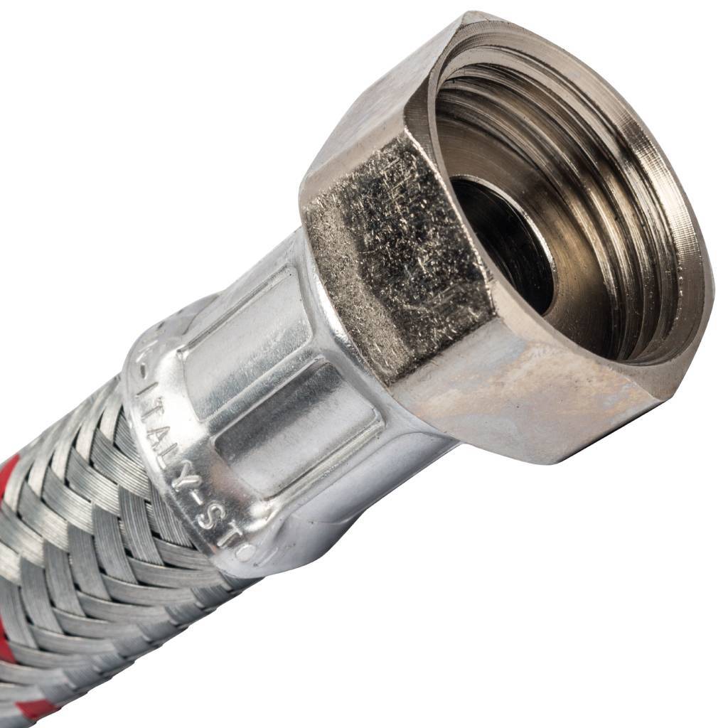 Гибкая подводка для воды STOUT НР 1 х ВР 1, длина 800 мм, SHF-0126-181515