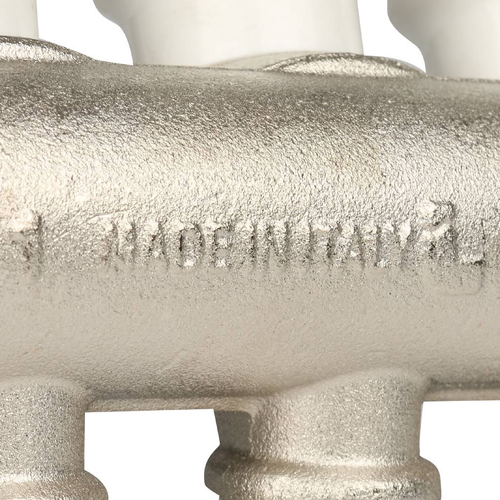 Коллектор распределительный регулируемый Itap 465/4 ( 1 x 1/2), никелированная латунь с 4 выходами