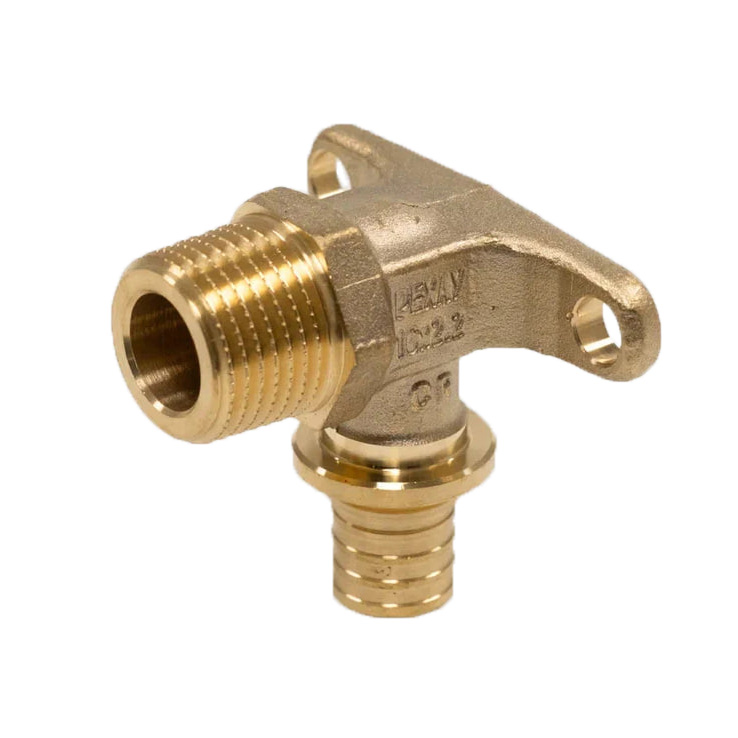 Угольник РЕХАУ настенный с наружной резьбой 16-R 1/2 MX для труб из сшитого полиэтилена аксиальный