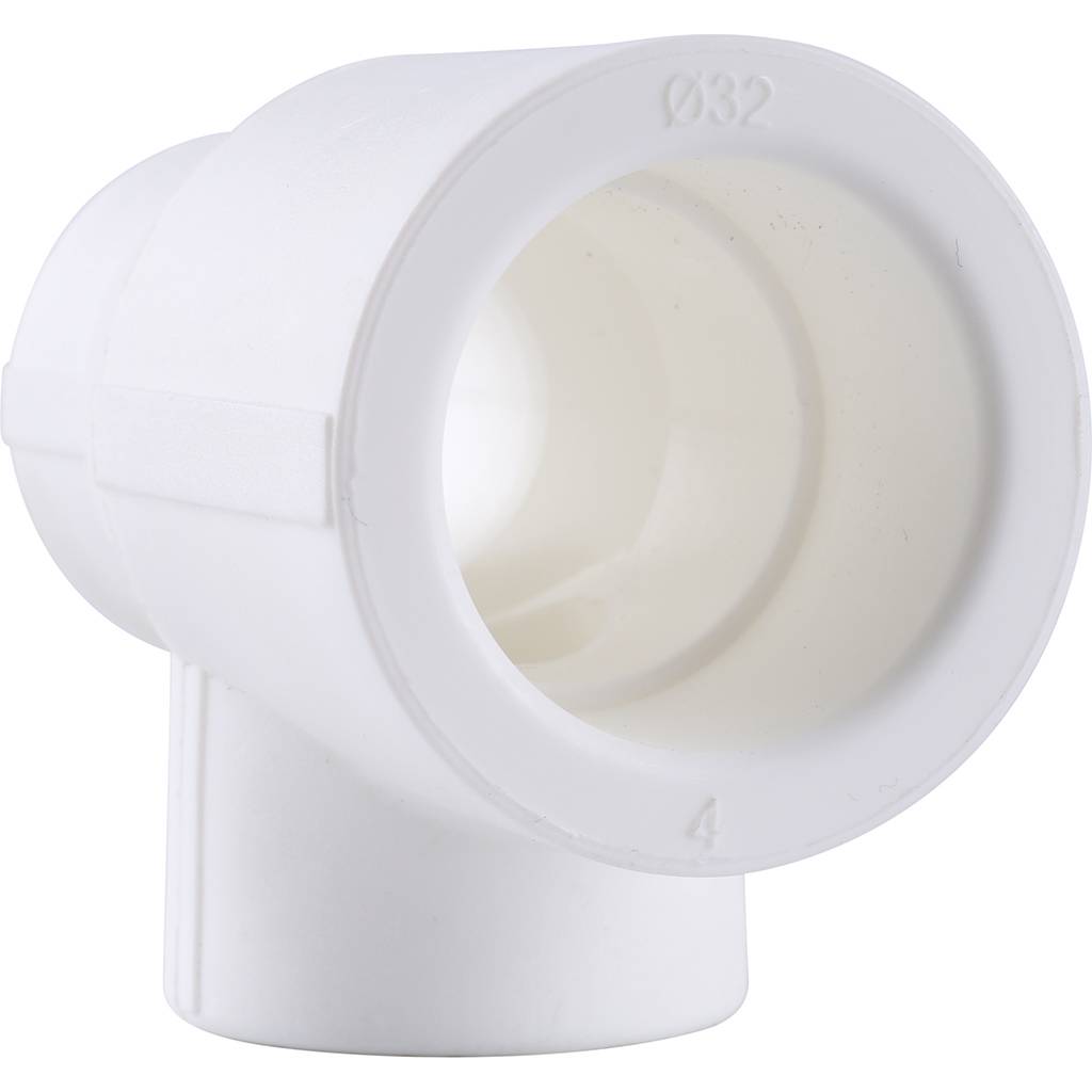 Тройник переходной Kalde 32х20х25 для полипропиленовых труб под сварку (цвет белый), 3212-tio-322025