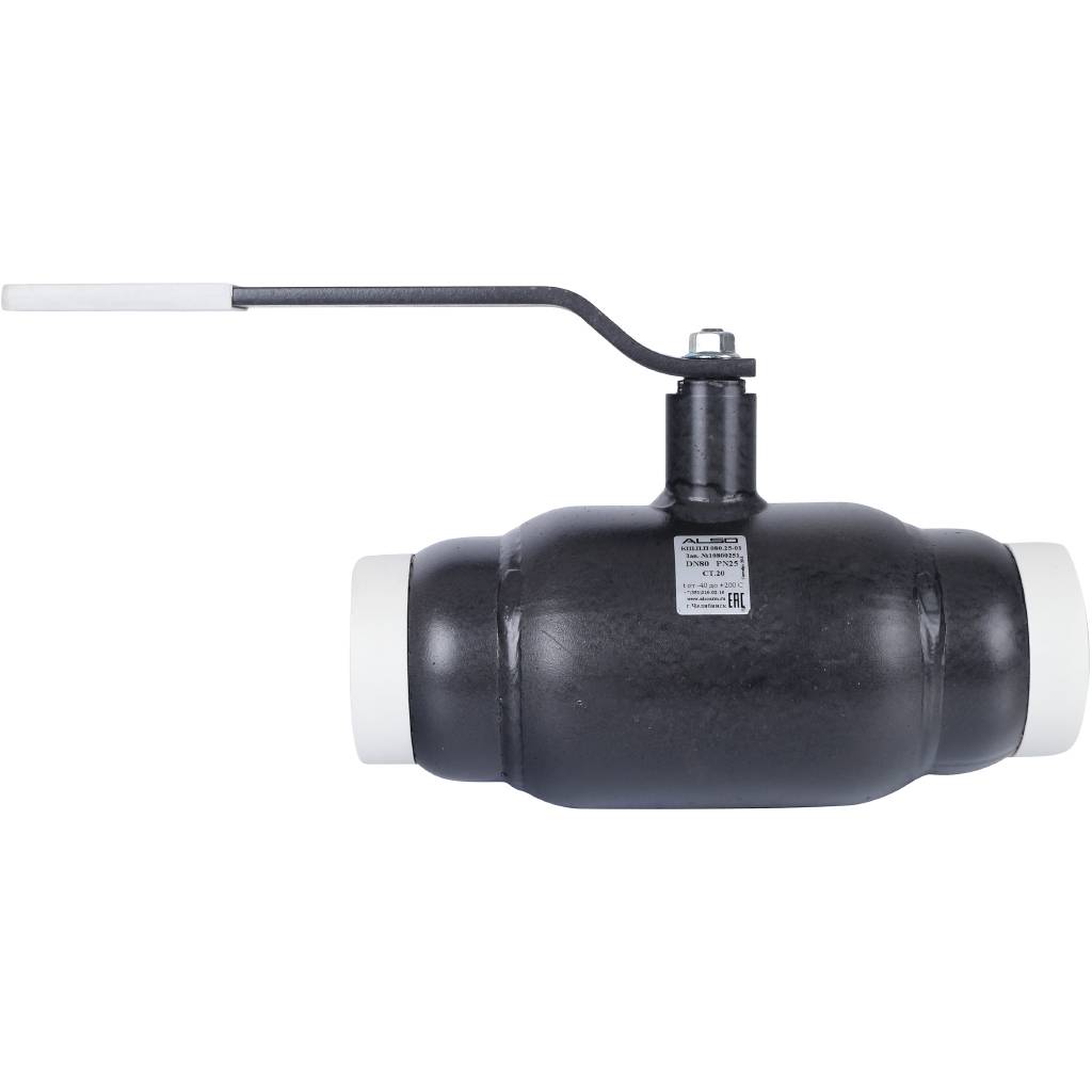 Кран шаровой ALSO КШПП Ду80 Ру 2,5 МПа из Ст.20 полнопроходной, КШ.П.П.080.25-01