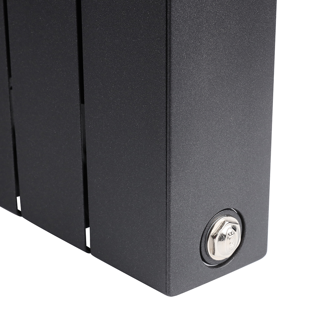 Радиатор биметаллический RIFAR SUPReMO VENTIL 500 SVR 8 секций нижнее правое подключение (Цвет АНТРАЦИТ), 4RS50.VR-8-AN