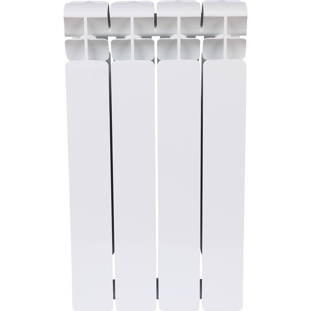 Радиатор биметаллический RIFAR BASE 500 4 секции боковое подключение (белый RAL 9016), 1RB50-4