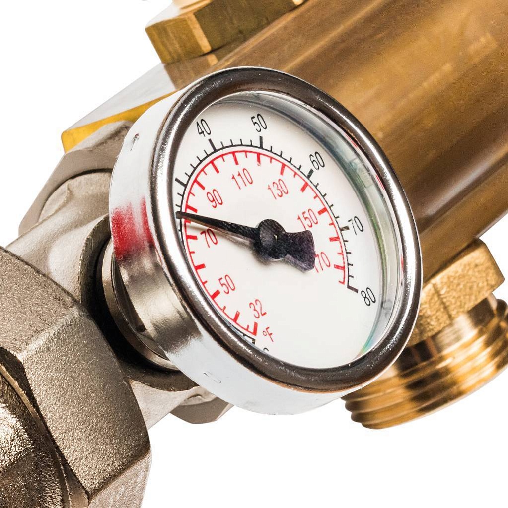 Распределительный коллектор из латуни без расходомеров STOUT 9 выходов, SMB 0468 000009