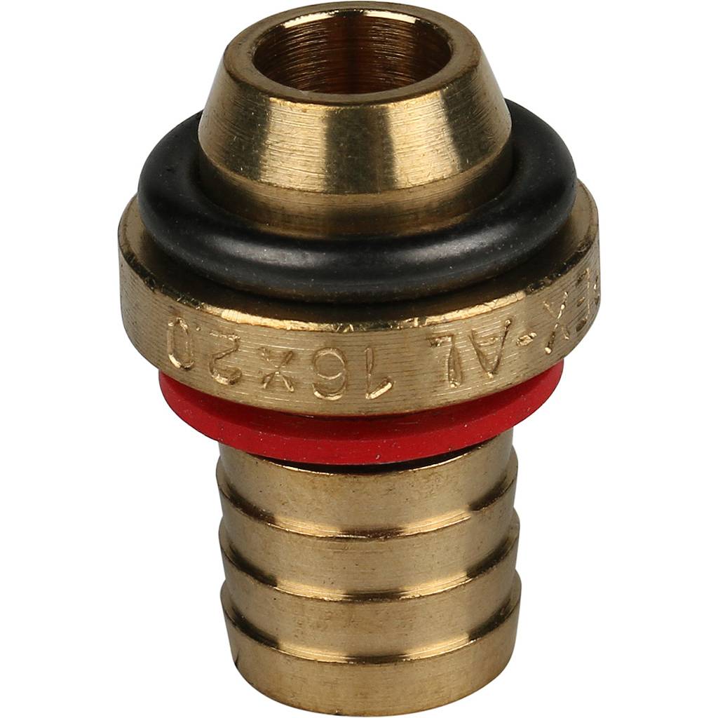 Тройник STOUT настенный с креплением для металлопластиковых труб винтовой, SFS-0014-001216