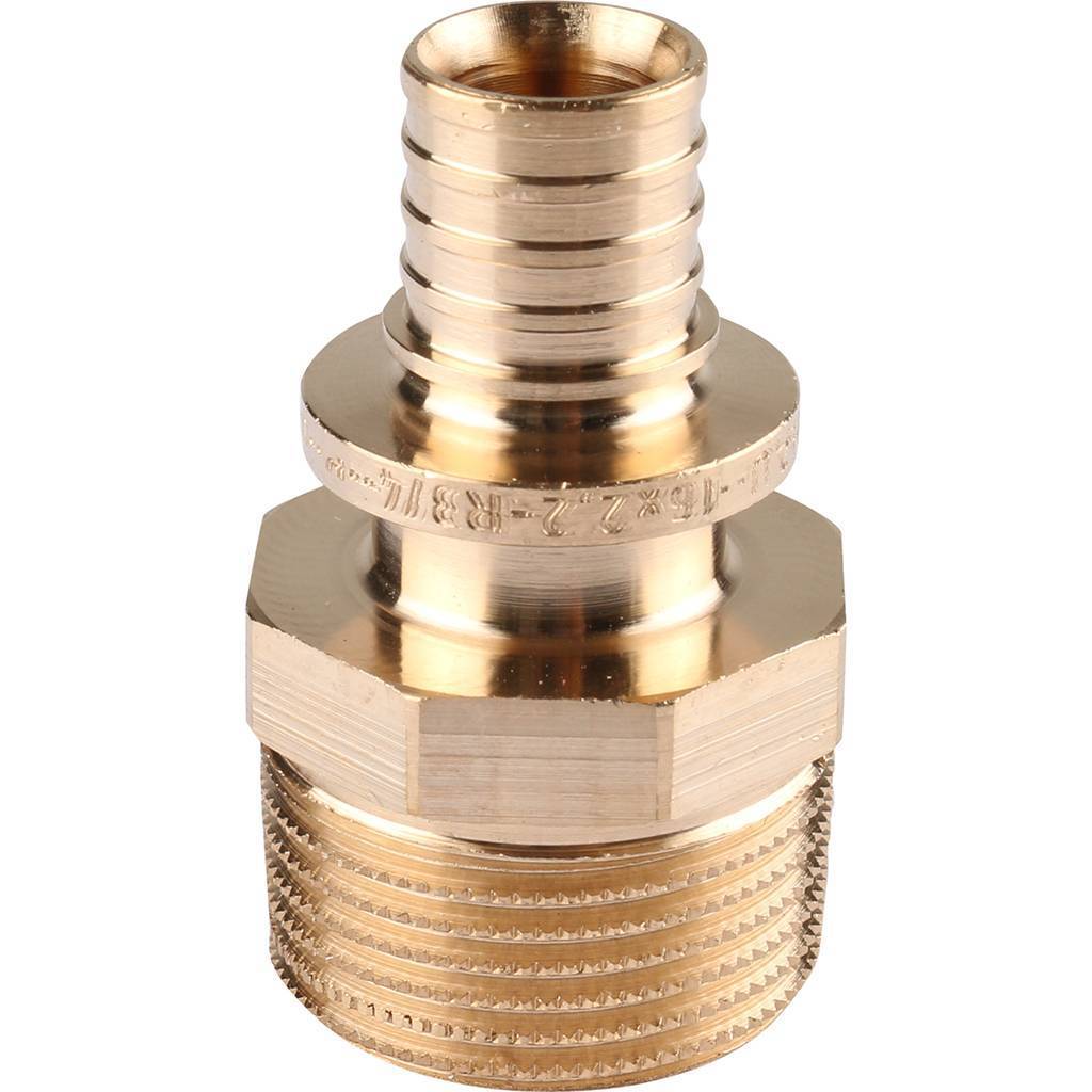 Переходник РЕХАУ RAUTITAN с наружной резьбой 16-R 3/4 RX+ для труб из сшитого полиэтилена аксиальный