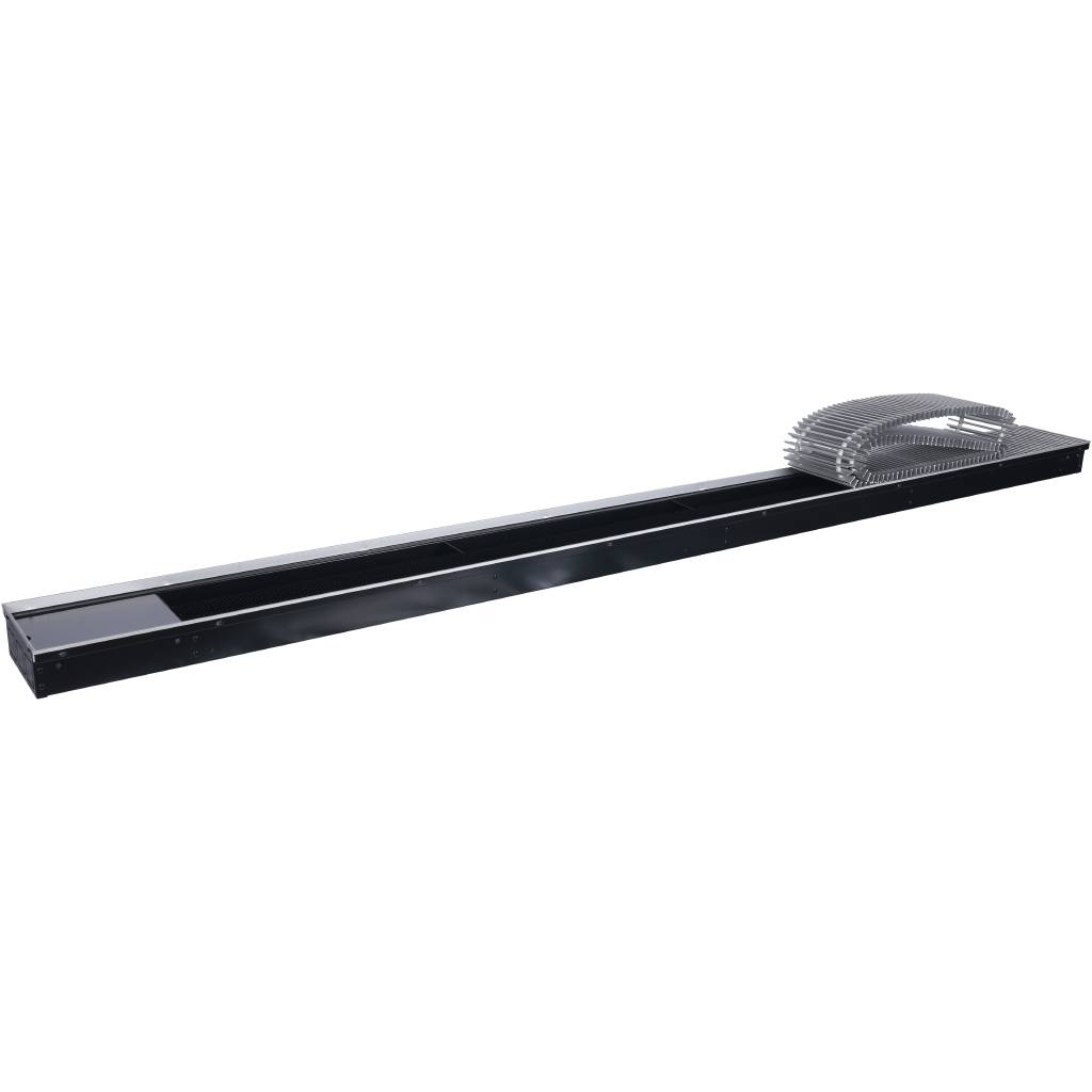 Внутрипольный конвектор STOUT SCN-1100 80х190х2400 (Решётка роликовая) правое подключение, SCN-1100-0819240