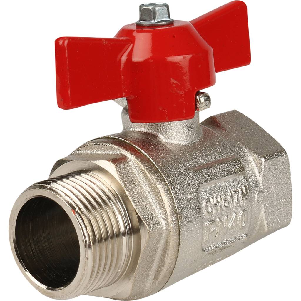 Кран шаровой Itap VIENNA 119 3/4 муфта/резьба стандартный проход (бабочка)