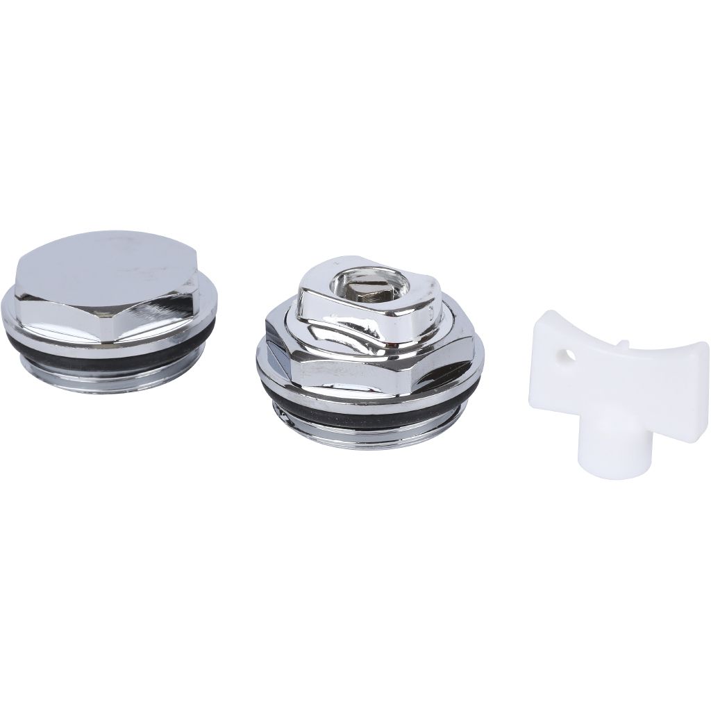 Присоединительный набор для радиатора Global 011048 CHROME Global KIT 3/4 (цвет хром.)), A048KIT3/499