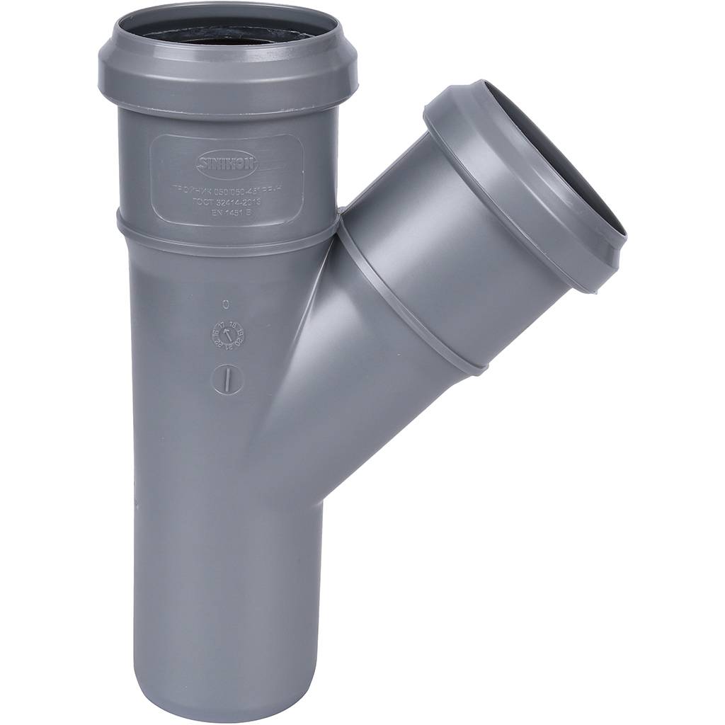 Тройник Sinikon D50x50x45гр., 508013.R