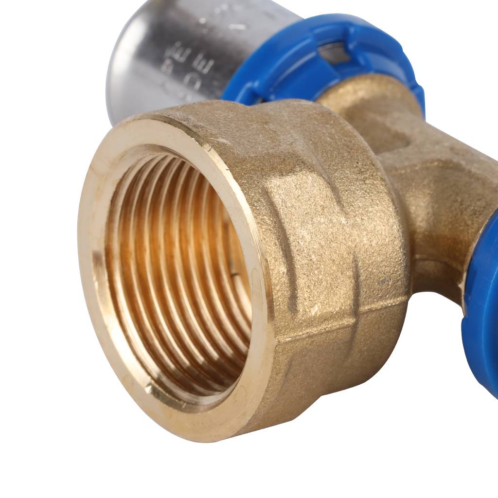 Тройник-переходник APE с внутренней резьбой 20х3/4 х20 для металлопластиковых труб прессовой, ARL2104202