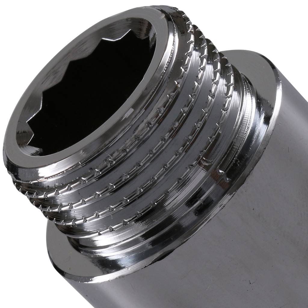 Удлинитель TIEMME НВ 40мм-1/2 хром для стальных труб резьбовой, 1500113