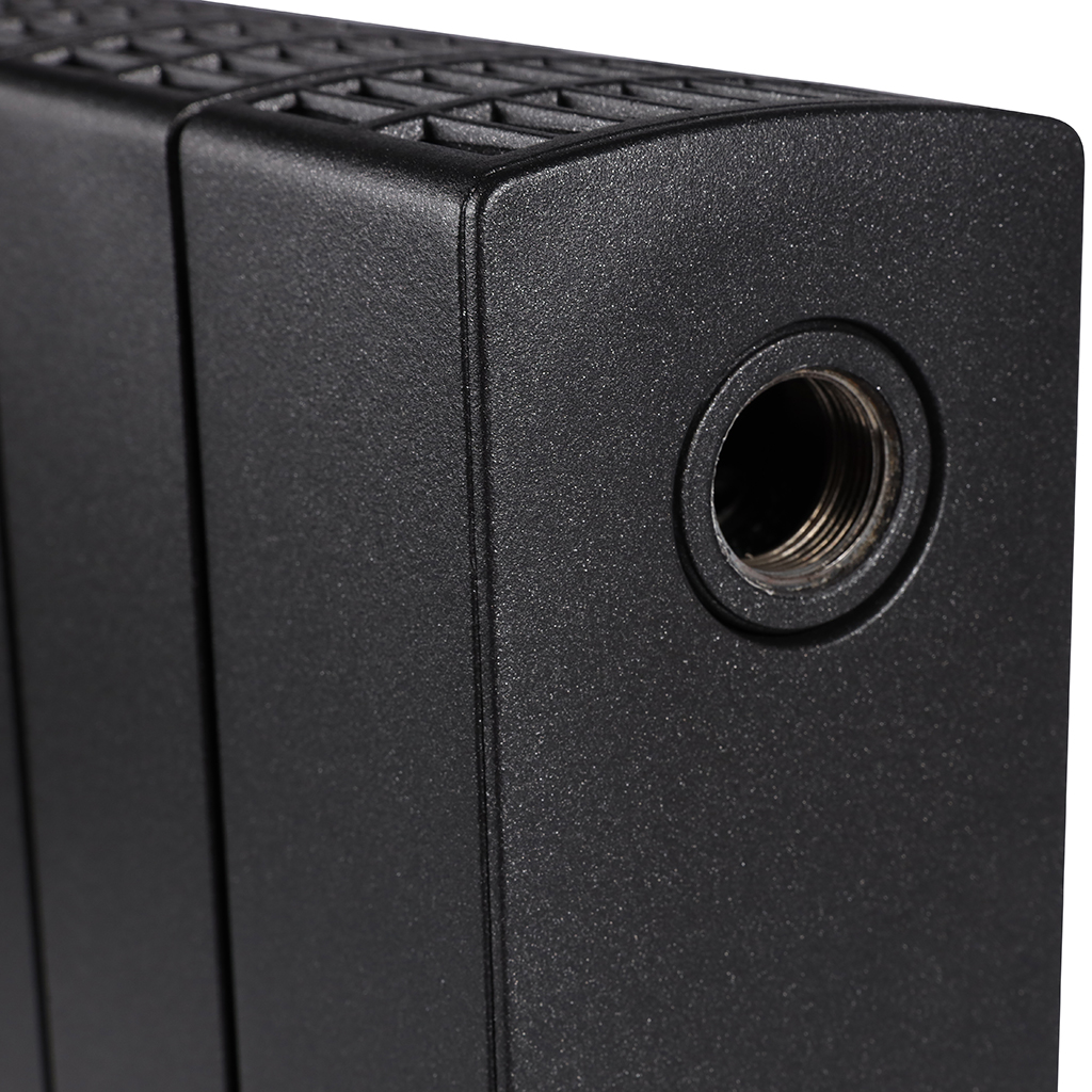 Радиатор биметаллический RIFAR SUPREMO VENTIL 350 SVR 6 секций нижнее правое подключение (Цвет АНТРАЦИТ), 4RS35.VR-6-AN