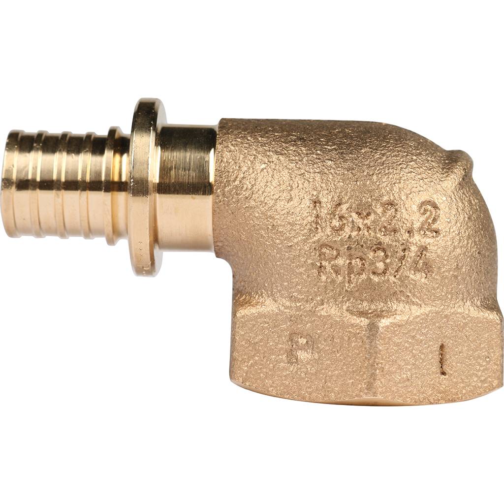 Угольник-переходник РЕХАУ RAUTITAN с внутренней резьбой 16-Rp 3/4 RX+ для труб из сшитого полиэтилена аксиальный