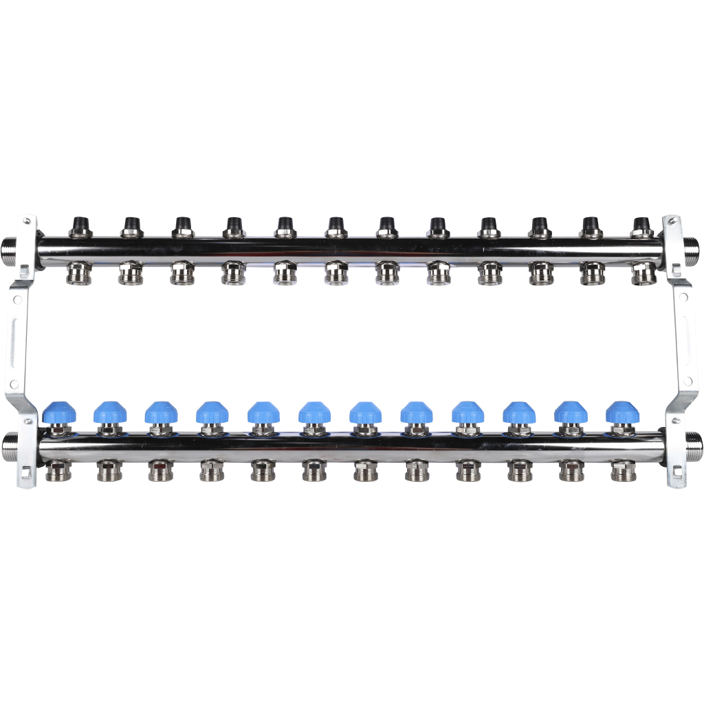 Распределительный коллектор РЕХАУ HKV на 12 контуров (нерж .сталь)