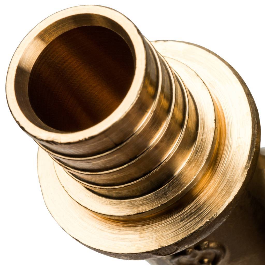 Угольник-переходник STOUT с наружной резьбой 20xR 3/4 для труб из сшитого полиэтилена аксиальный