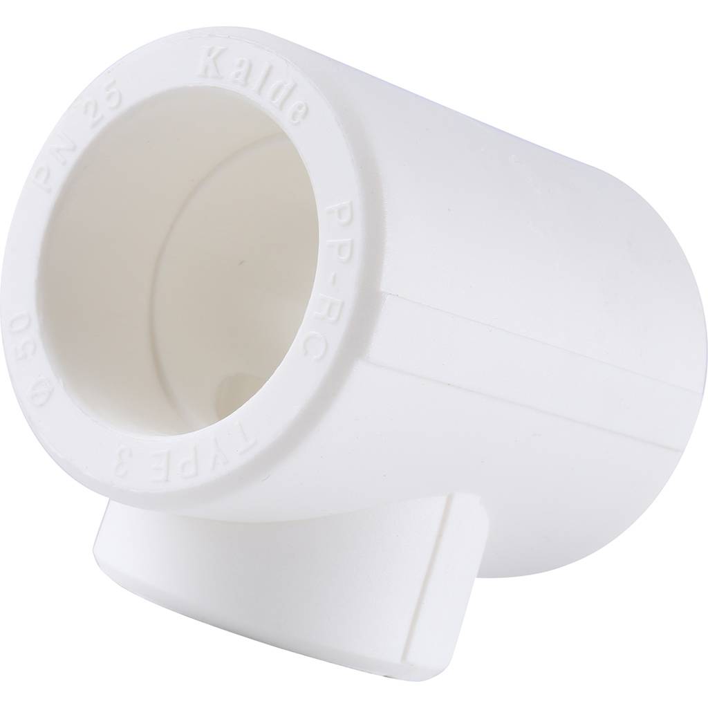 Тройник переходной Kalde 50x40x50 для полипропиленовых труб под сварку (цвет белый), 3212-tio-504050