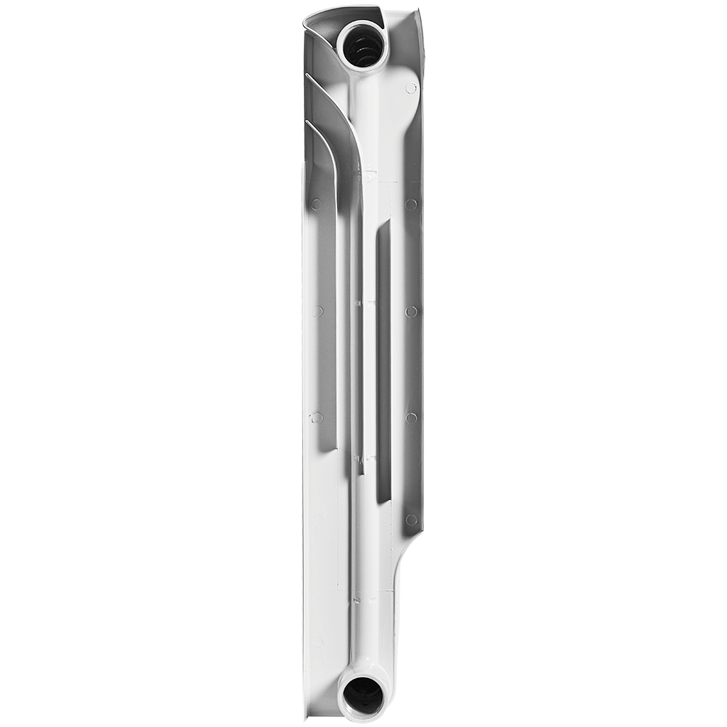 Радиатор биметаллический ROMMER Plus BM 500 8 секций боковое подключение (RAL9016)