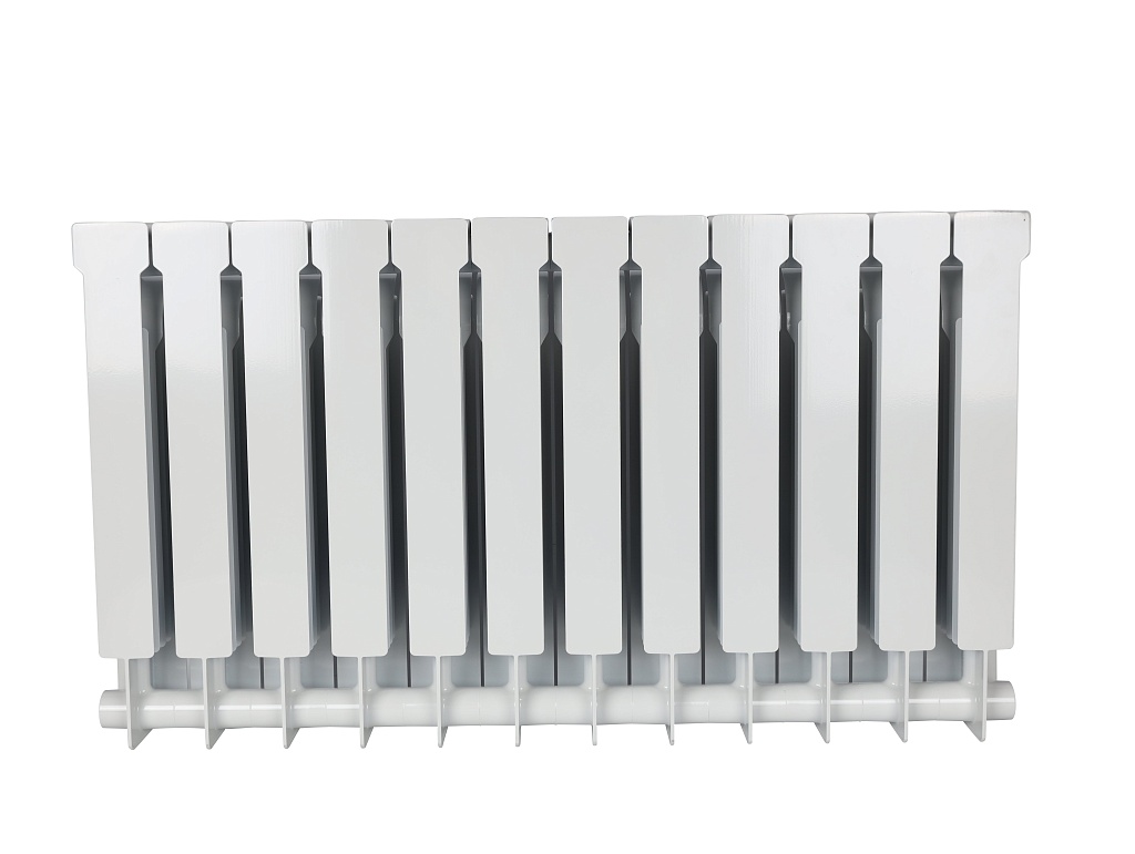 Радиатор биметаллический STOUT VEGA 500 12 секций боковое подключение (белый RAL 9016), SRB-1310-050012