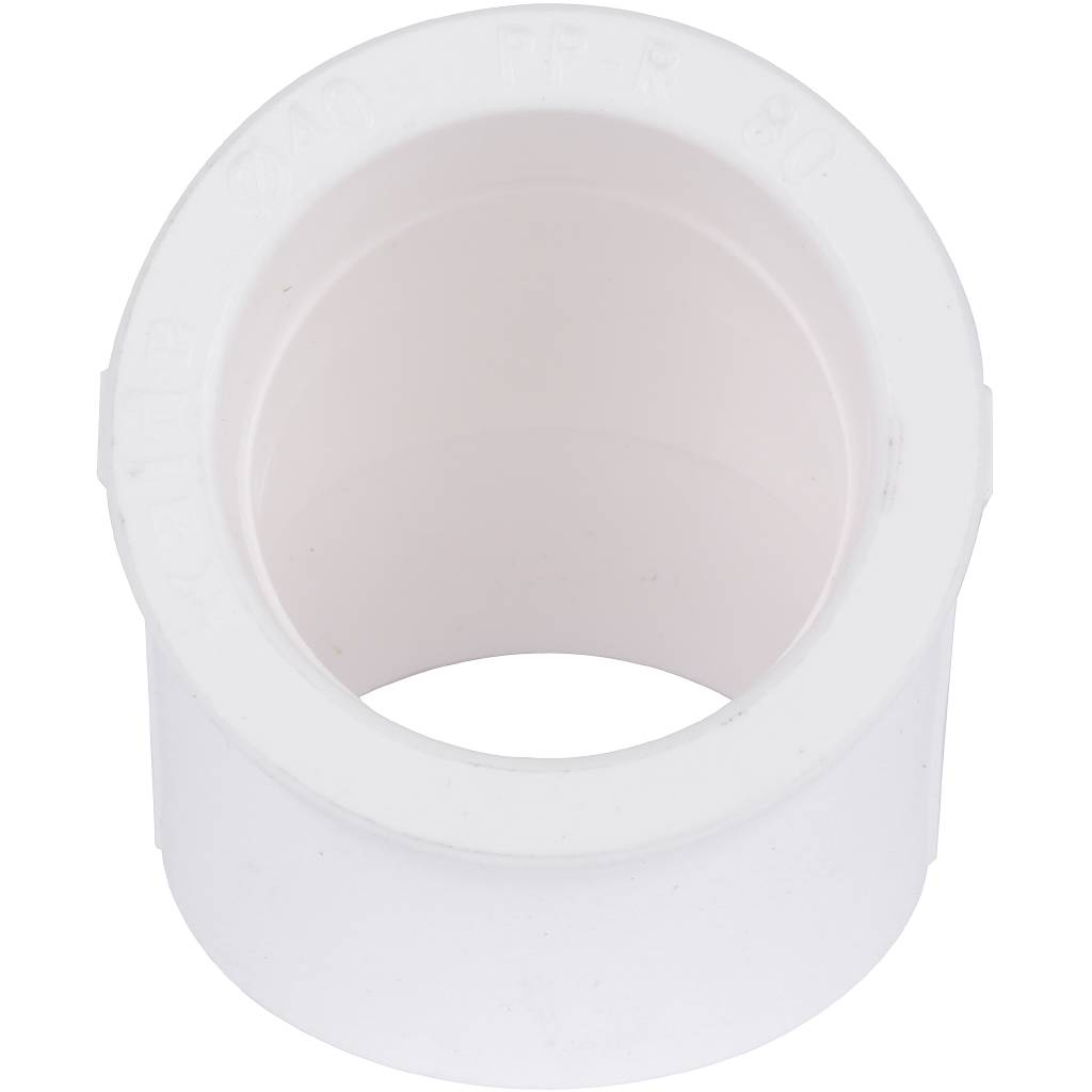 Угольник Kalde d=40 45* для полипропиленовых труб под сварку (цвет белый), R.3212-elb-400045