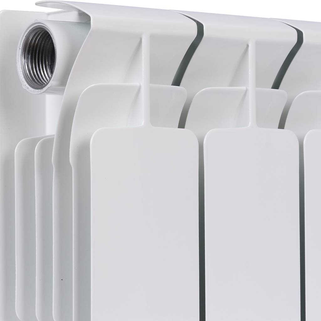 Радиатор биметаллический RIFAR BASE 200 8 секций боковое подключение (белый RAL 9016), 1RB20-8