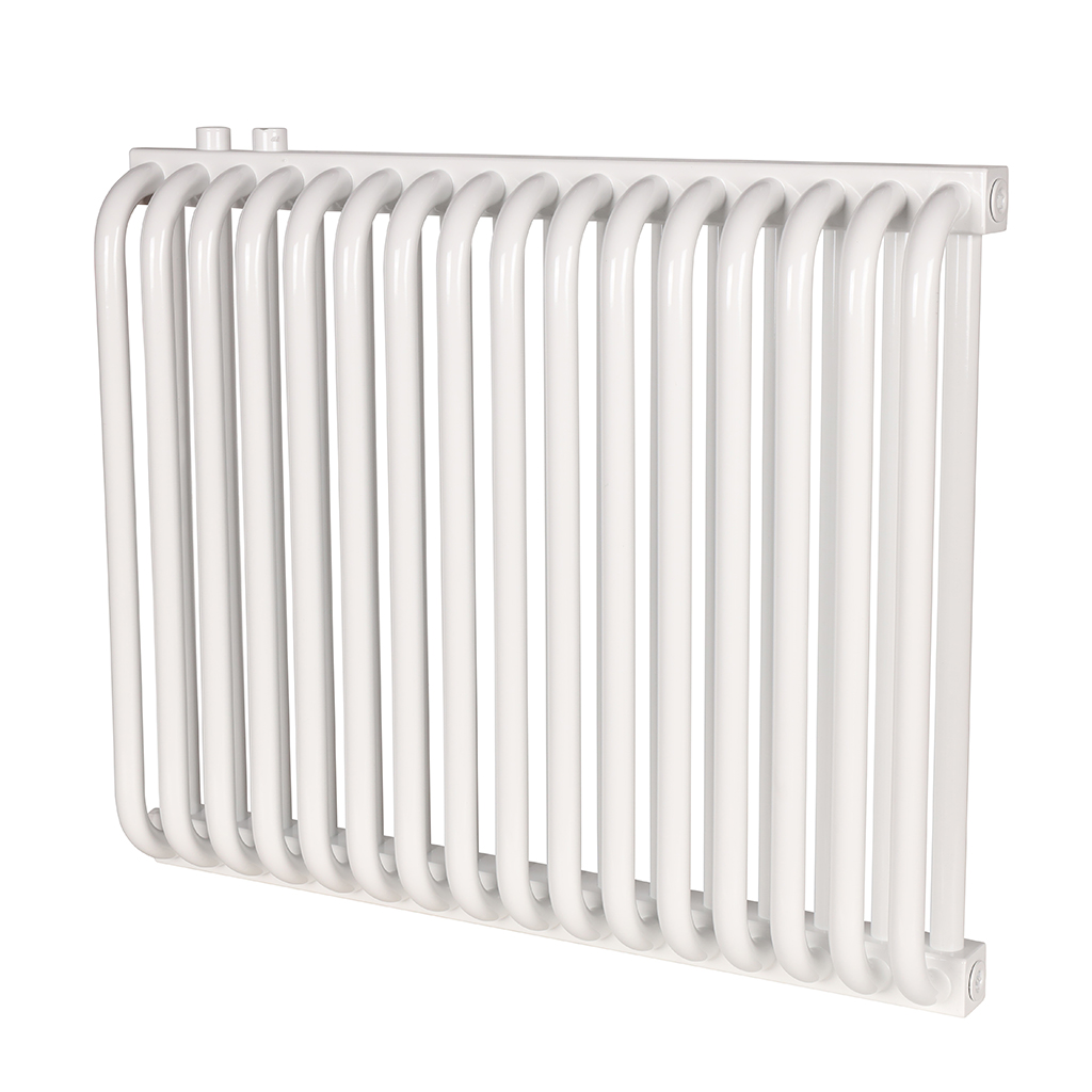 2-х трубчатый радиатор стальной ROMMER RST 2050/16 секций нижнее правое подключение RAL9016, RST-205016-020