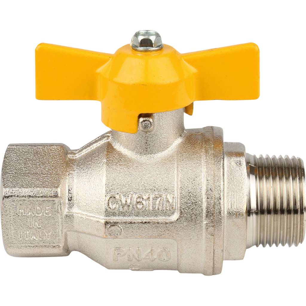 Кран шаровый Itap BERLIN 073 3/4 муфта/резьба для газа полнопроходной (бабочка), 26084Y