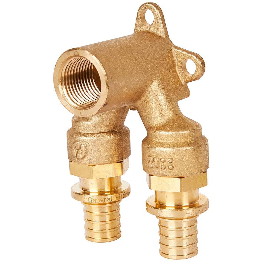 Проточный настенный Угольник STOUT 20x1/2 для труб из сшитого полиэтилена, SFA-0039-002012