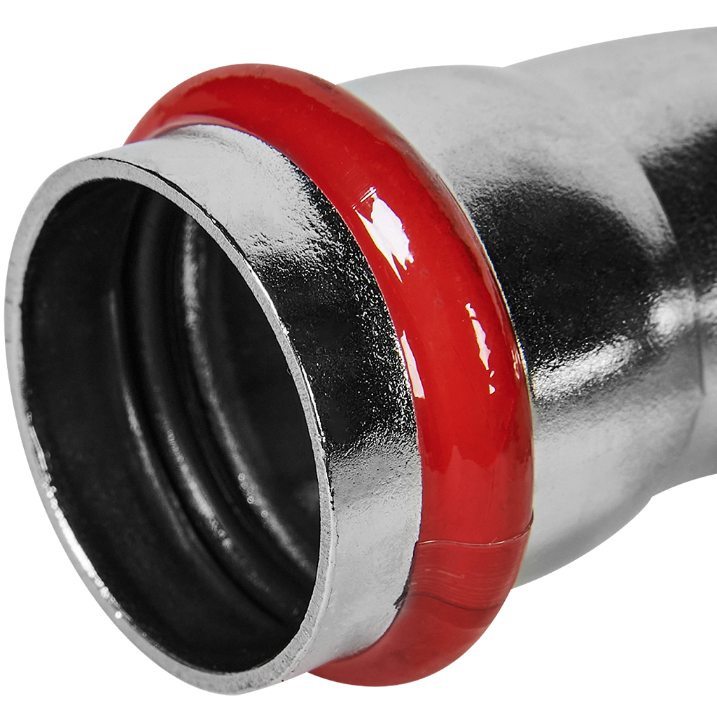 Угольник ROMMER однораструбный 90°-НПр, 28, из нержавеющей стали прессовой