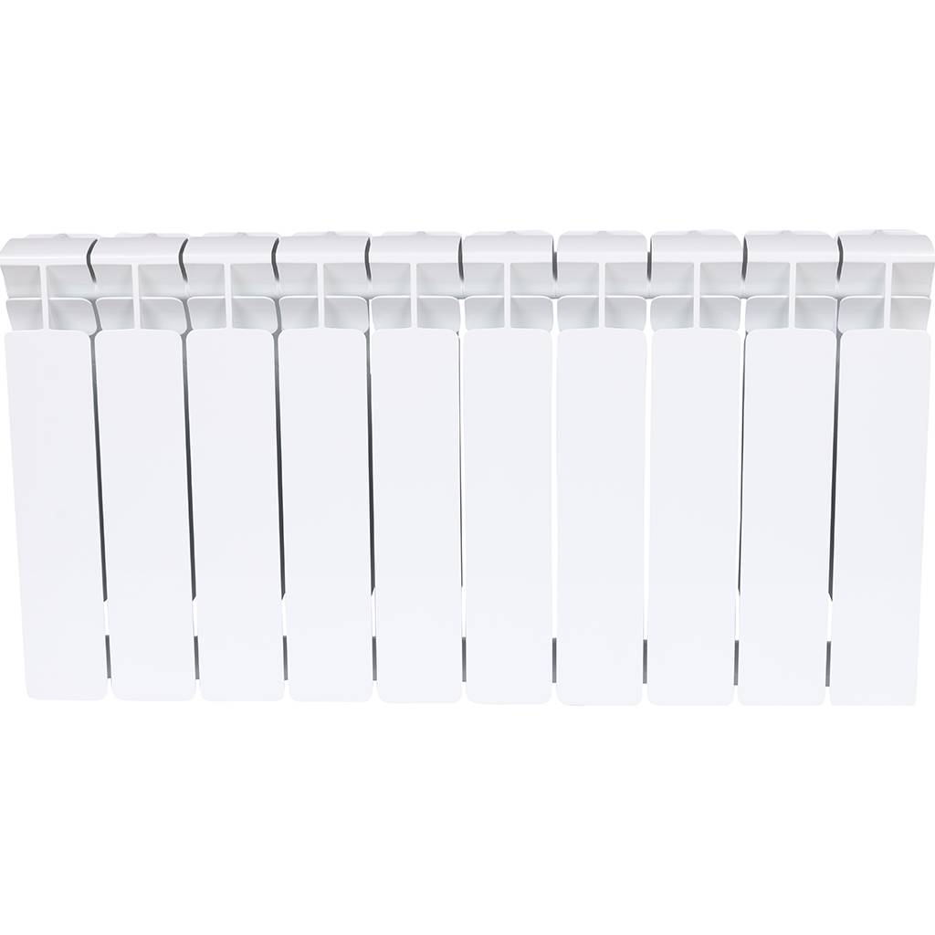 Радиатор биметаллический RIFAR BASE 350 10 секций боковое подключение (белый RAL 9016), 1RB35-10