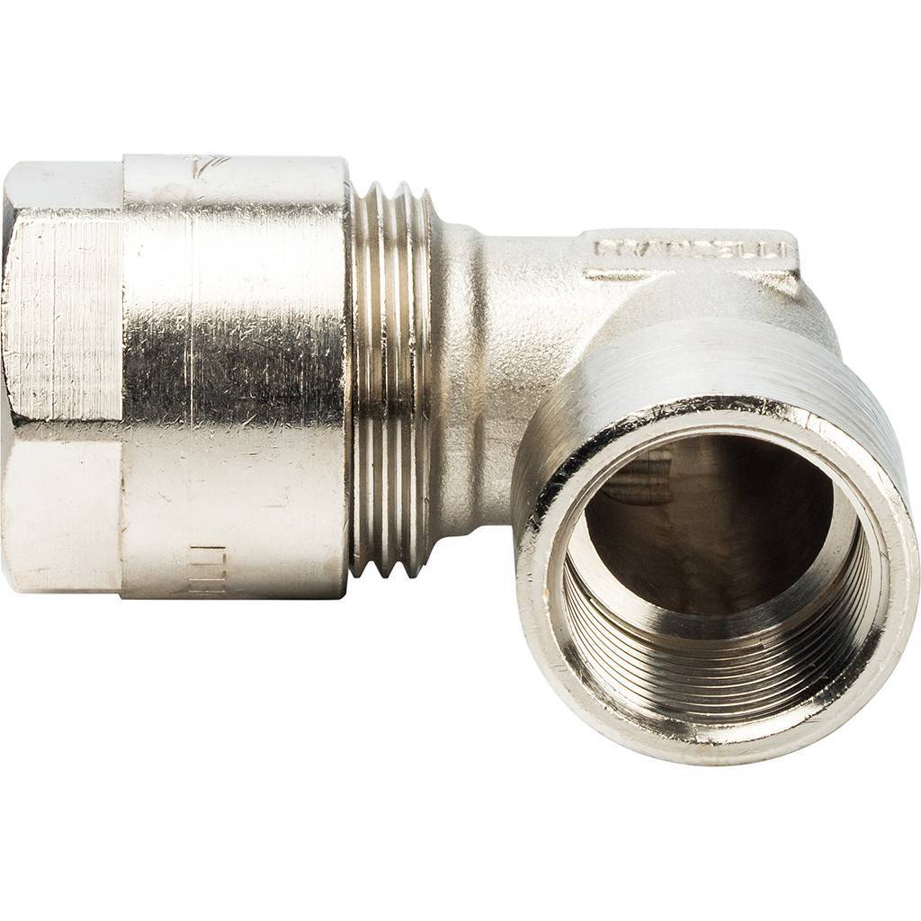 Угольник 90 с внутр.резьбой Prandelli Multyrama (26х3,0х3/4) для металлопластиковых труб винтовой, 103.04.12.6