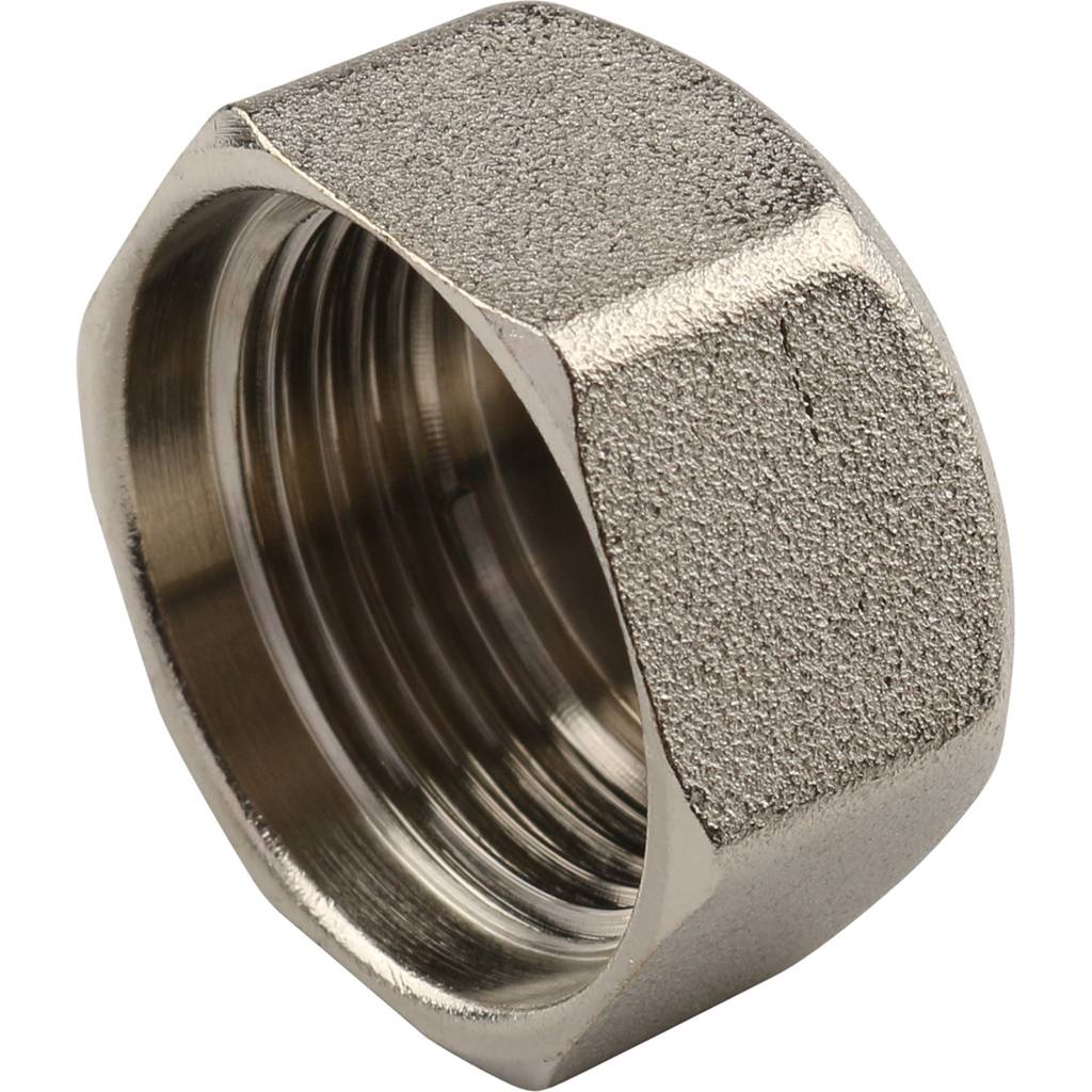 Заглушка TIEMME ВР никелированная 1 для стальных труб резьбовой, 1500247