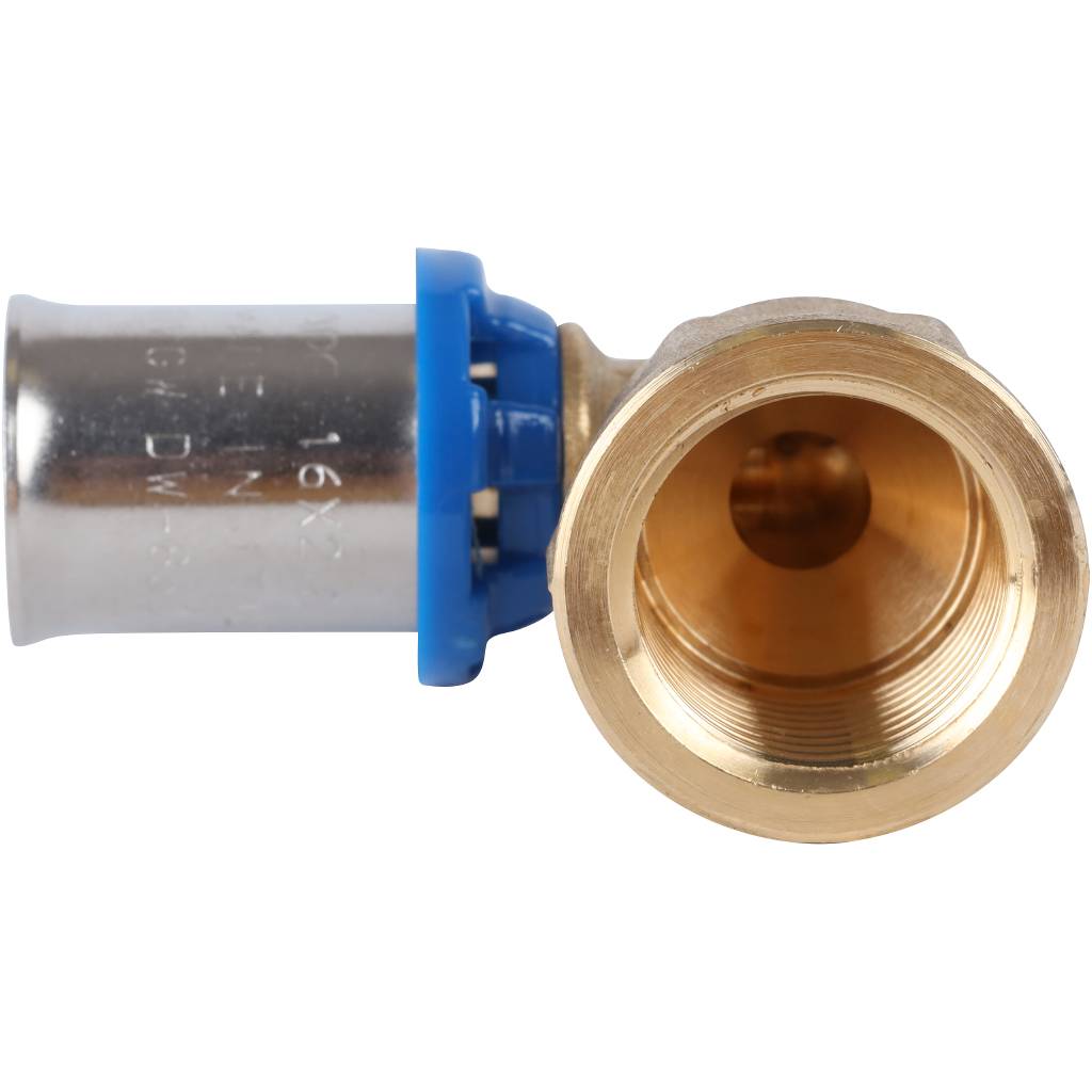 Угольник-переходник APE с внутренней резьбой 1/2 х16 для металлопластиковых труб прессовой, ARL3103100