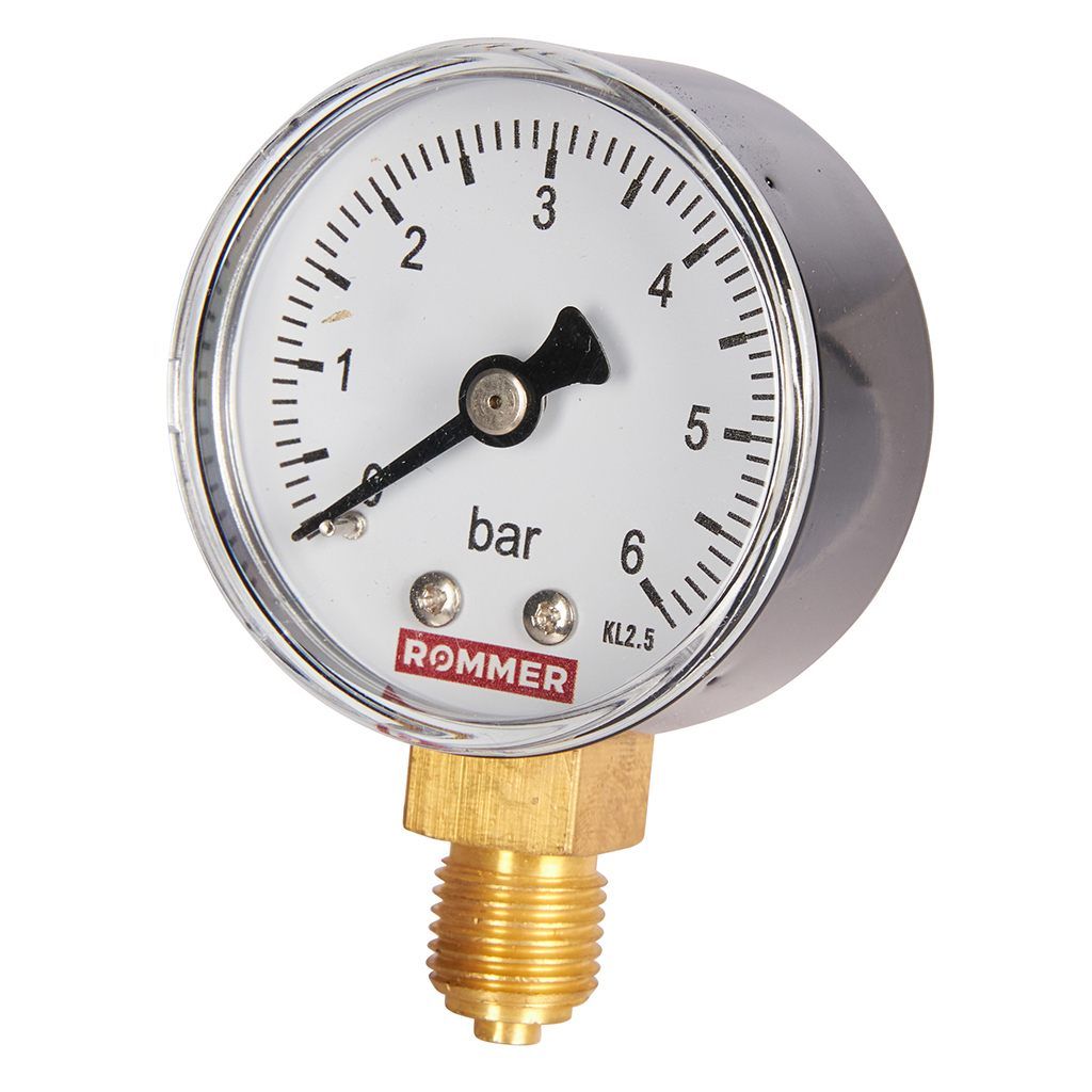 Манометр радиальный ROMMER 50 мм 1/4