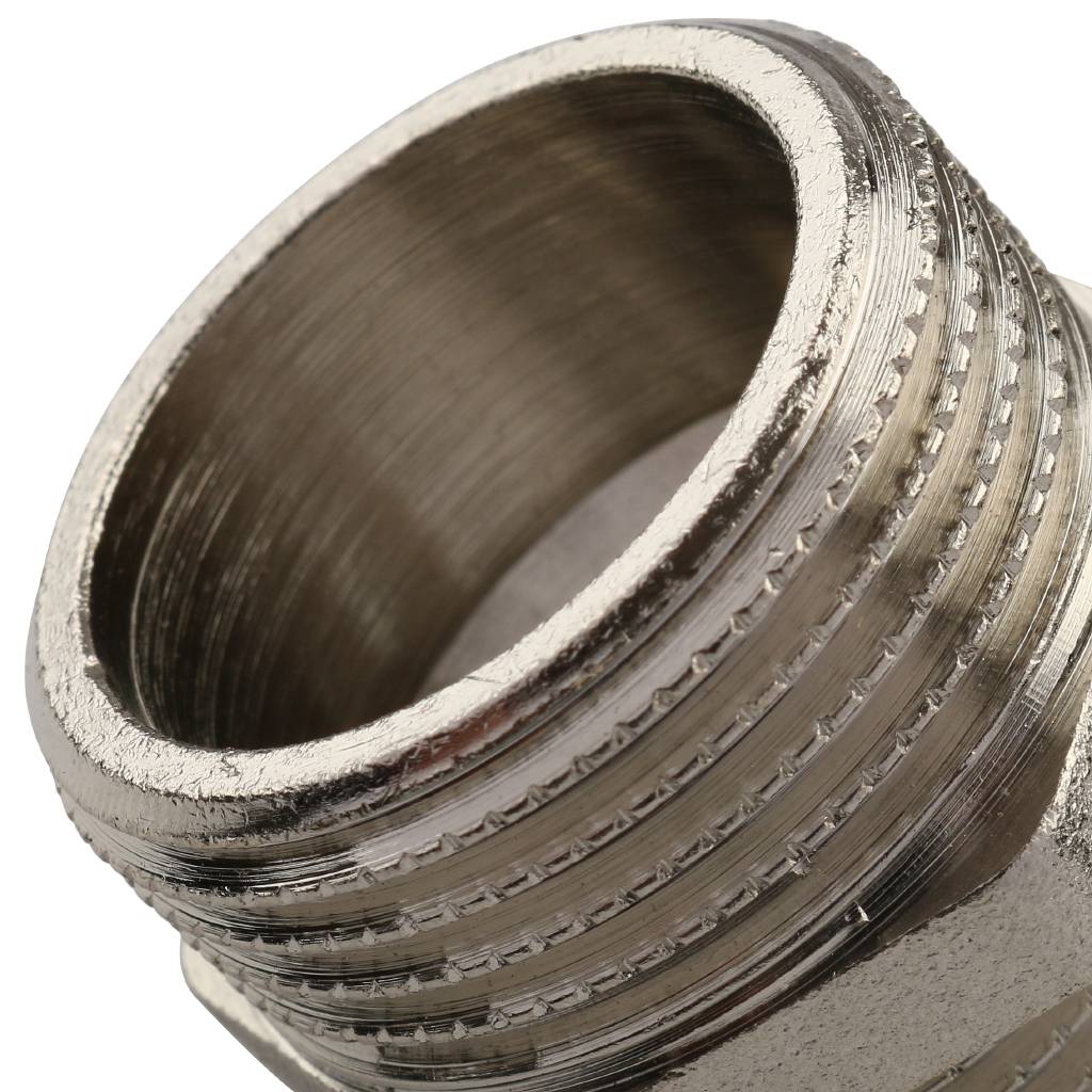 Ниппель HH TIEMME никелированный 1 1/4х1 для стальных труб резьбовой, 1500318