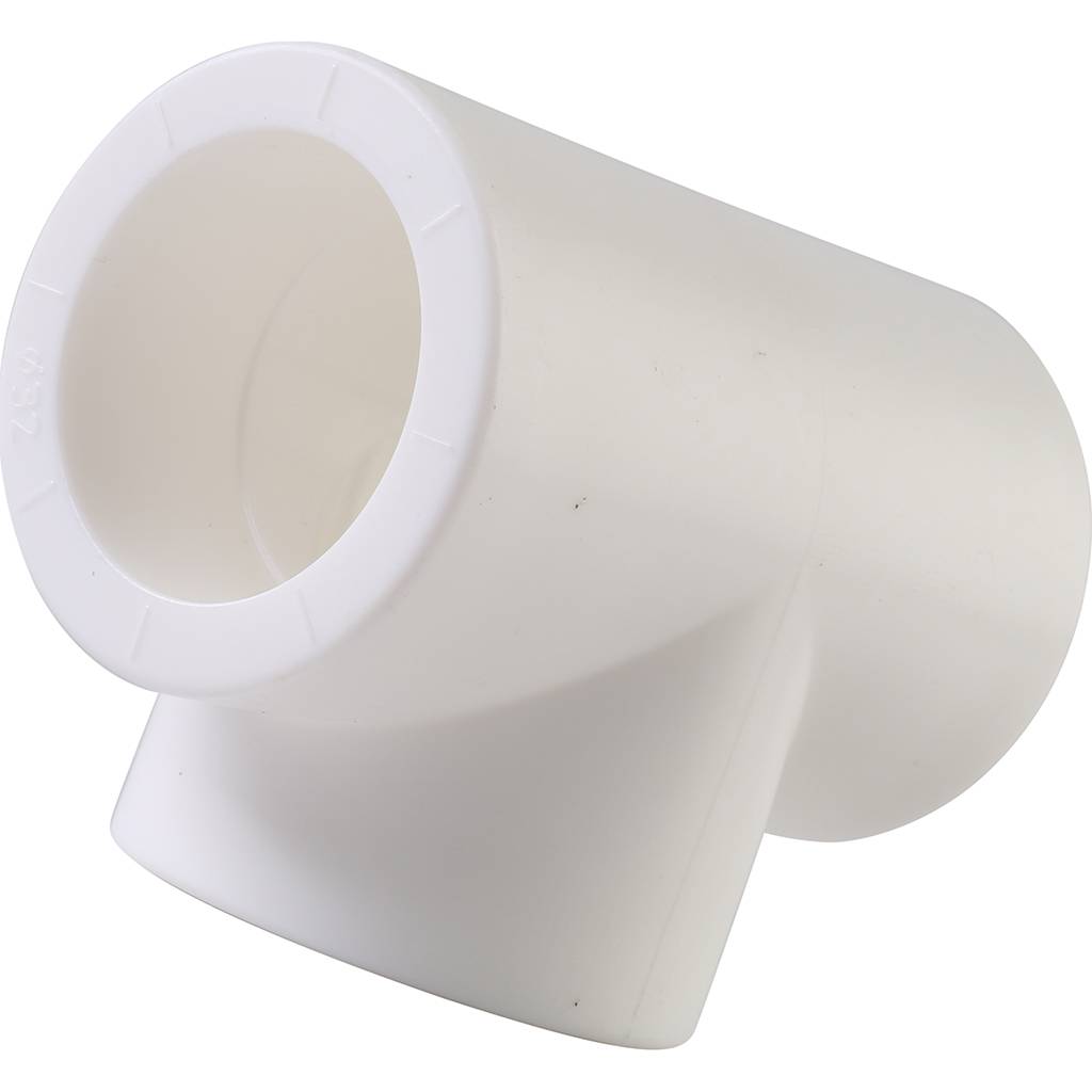 Тройник Политэк d=32 для полипропиленовых труб под сварку (цвет белый), 9000000432