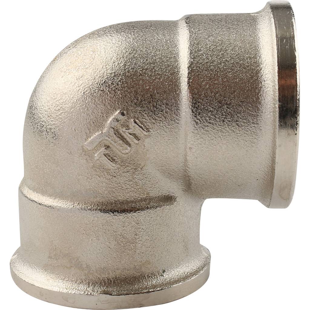 Угольник TIEMME ВВ никелированный 3/4х3/4 для стальных труб резьбовой, 1500162