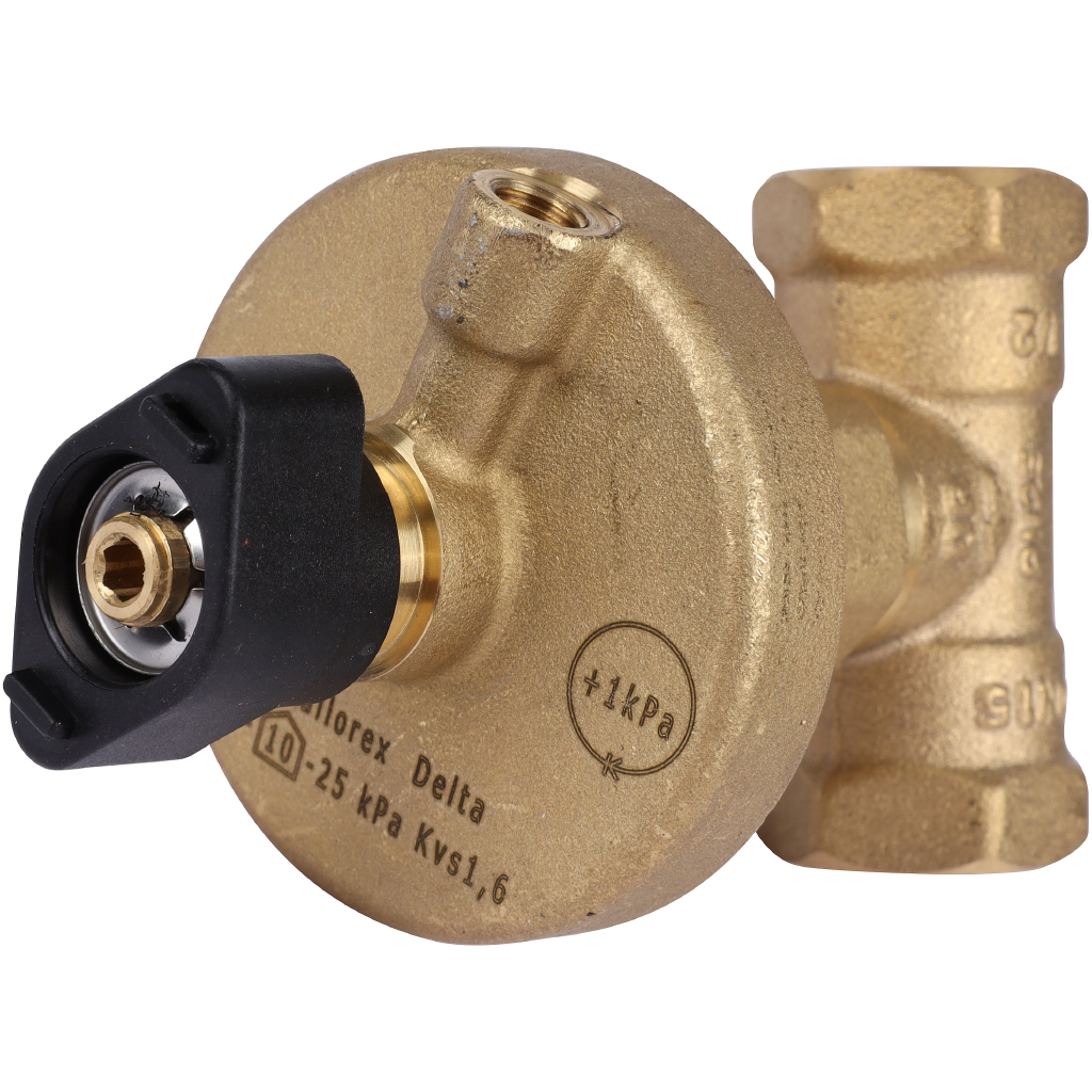 Клапан балансировочный БРОЕН DP DN 015 PN 25 автоматический в комплекте с импульсной трубкой и дренажным краном, 588050