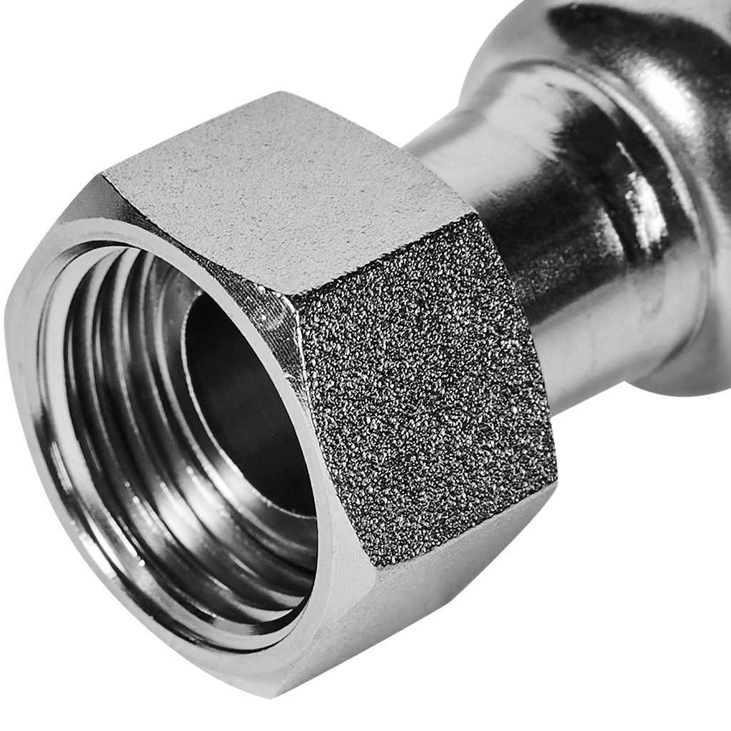 Переходник ROMMER с накидной гайкой-ВР 22х1/2 из нержавеющей стали прессовой