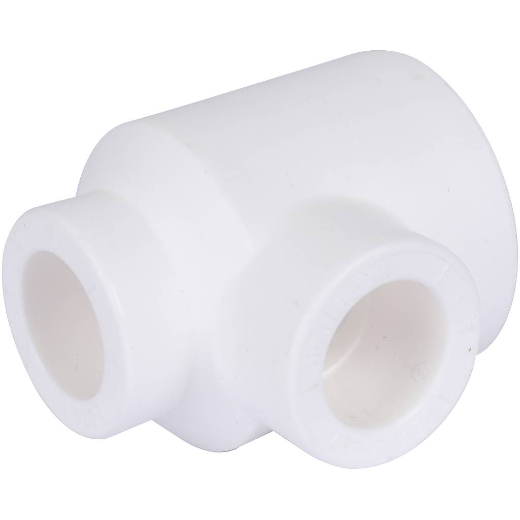 Тройник переходной Политэк 32х20х20 для полипропиленовых труб под сварку (цвет белый), 9300322020