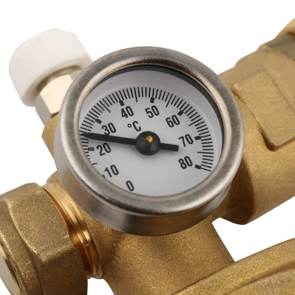 Насосно-смесительный узел STOUT с термостатическим клапаном, без насоса