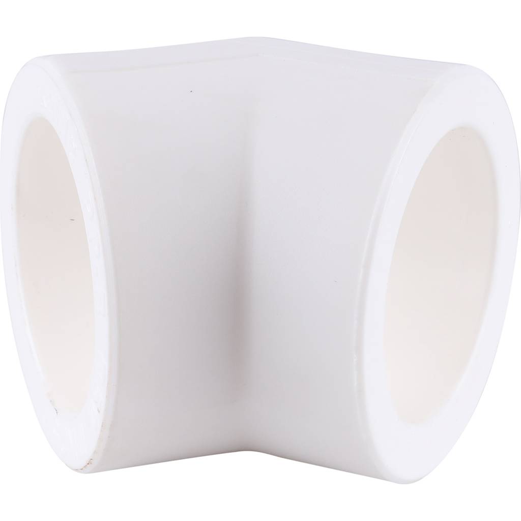 Угольник 45* Kalde d=50 для полипропиленовых труб под сварку (цвет белый), 3212-elb-500045