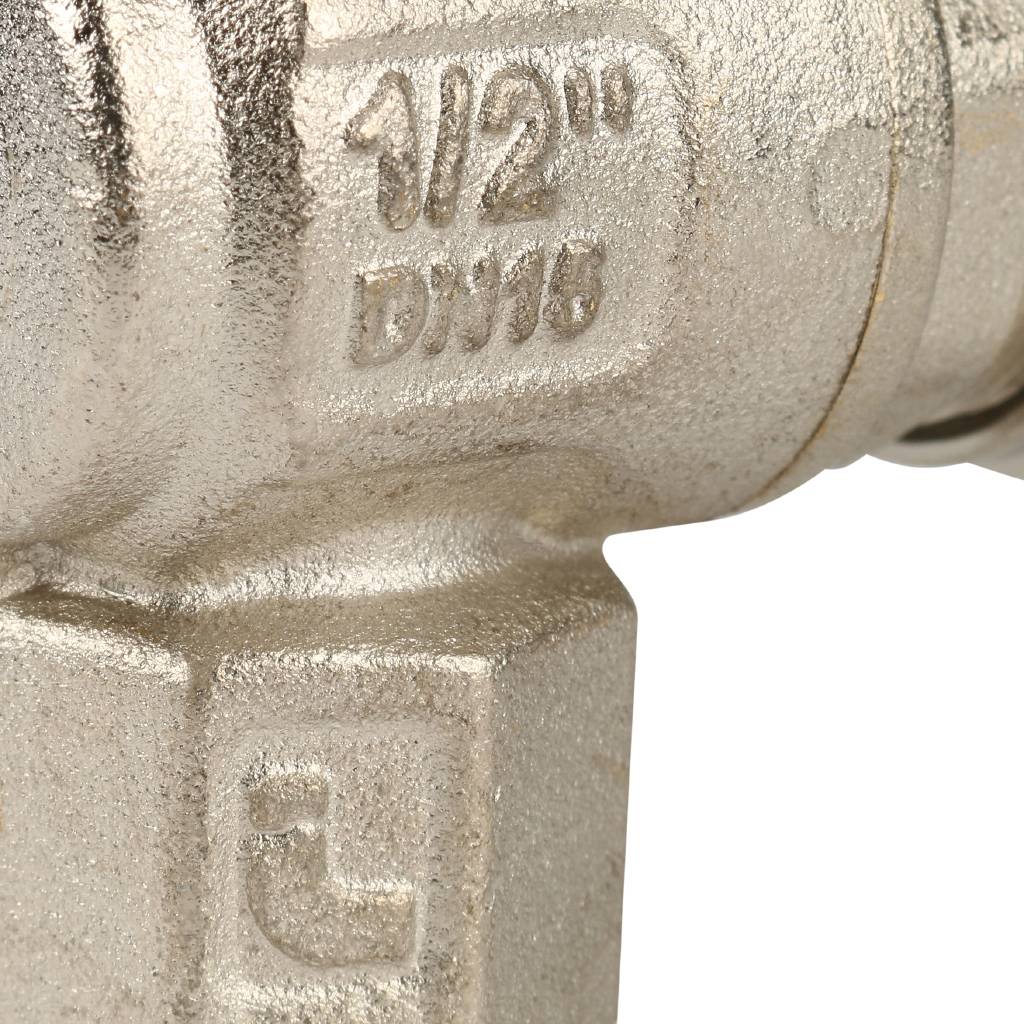 Кран шаровой Itap угловой полнопроходной IDEAL 298 1/2 (бабочка), американка, 36362