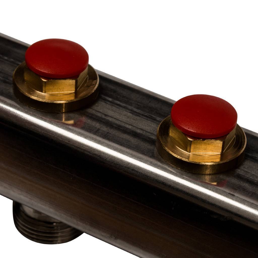 Коллектор из нержавеющей стали в сборе без расходомеров STOUT 6 выходов